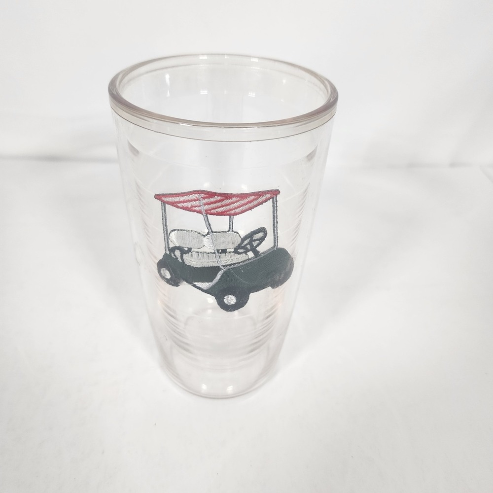Tervis Golf Cart Insulated Tumbler 16oz Red Canopy‎ Double Wall Cup